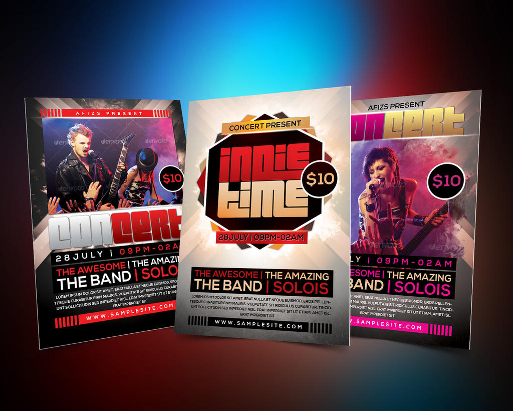 Music Concert Flyer Template Pack