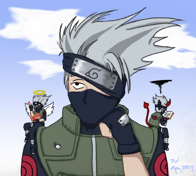 Kakashi without his Mask by Pia-sama on DeviantArt