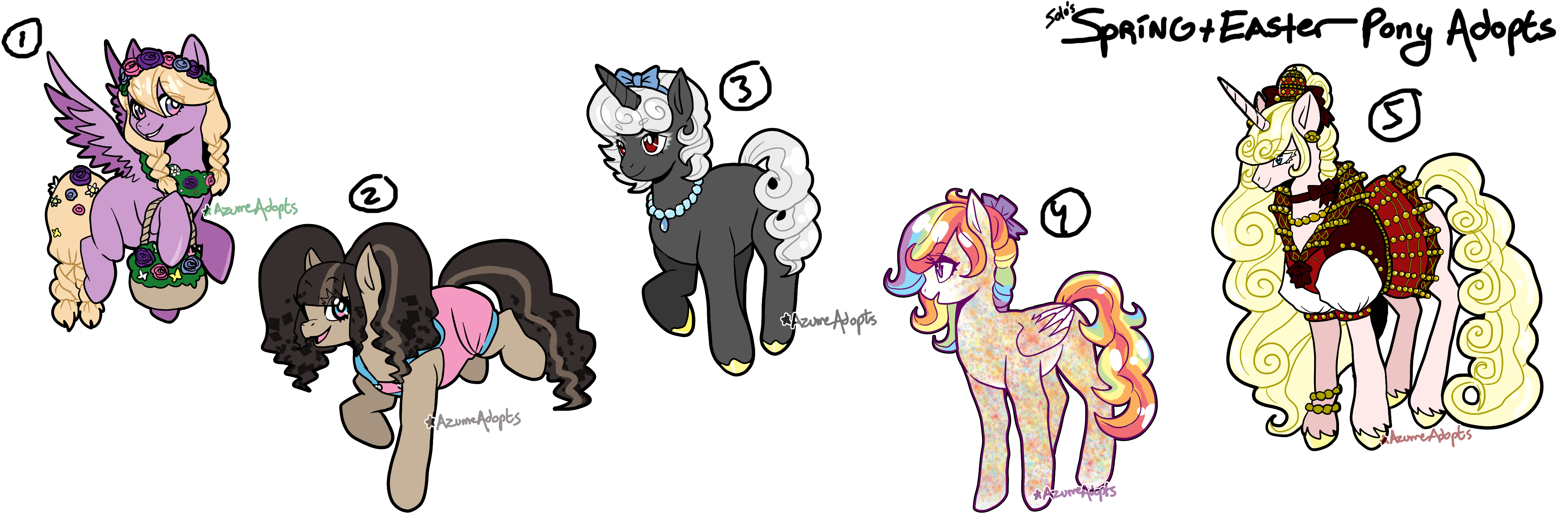 Spring/Easter Pony Adopts [OPEN 1/5]