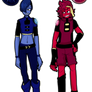 Star Ruby + Star Sapphire custom gemsonas