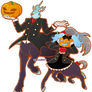 [Halloween2017] Dullahan Family for Lord-Nerdfish