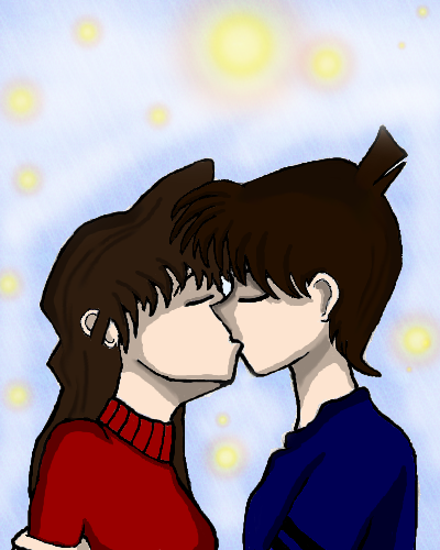 Good Luck Kiss: Shinichi + Ran