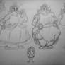 Fat Princess Daisy Sketches