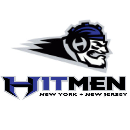XFL New York/New Jersey Hitmen Football Logo Sticker 2001 NY NJ