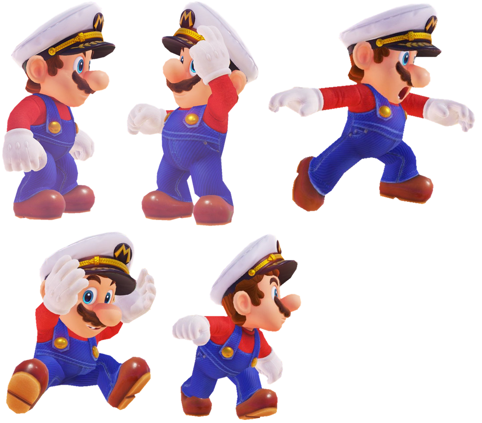 Captain Mario Renders by TheNightcapKing on DeviantArt