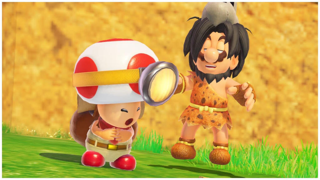 Toad Smo SMO:Mario scaring Captain Toad by TheNightcapKing on DeviantArt