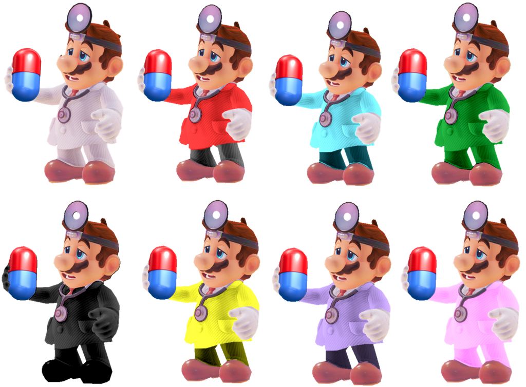 Dr Mario Colors by TheNightcapKing on DeviantArt
