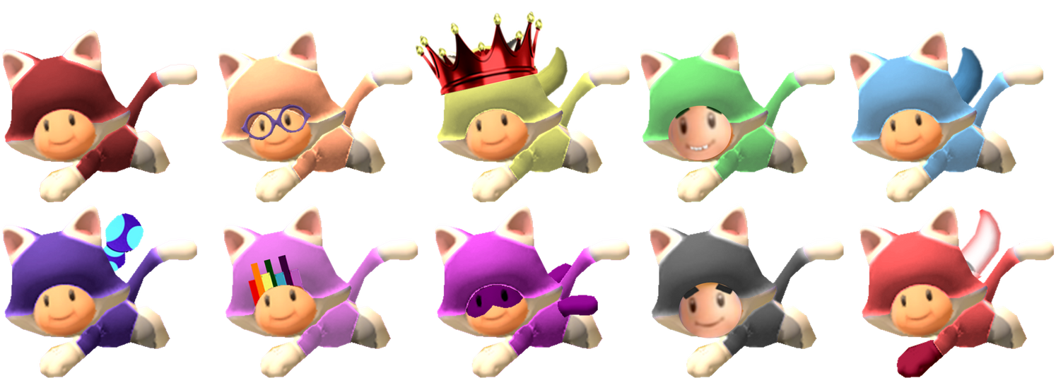 Request-Cat Numbertoads by TheNightcapKing on DeviantArt