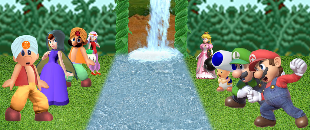 Dochi Mario Request-Doki Doki vs Super Mario by TheNightcapKing on DeviantArt
