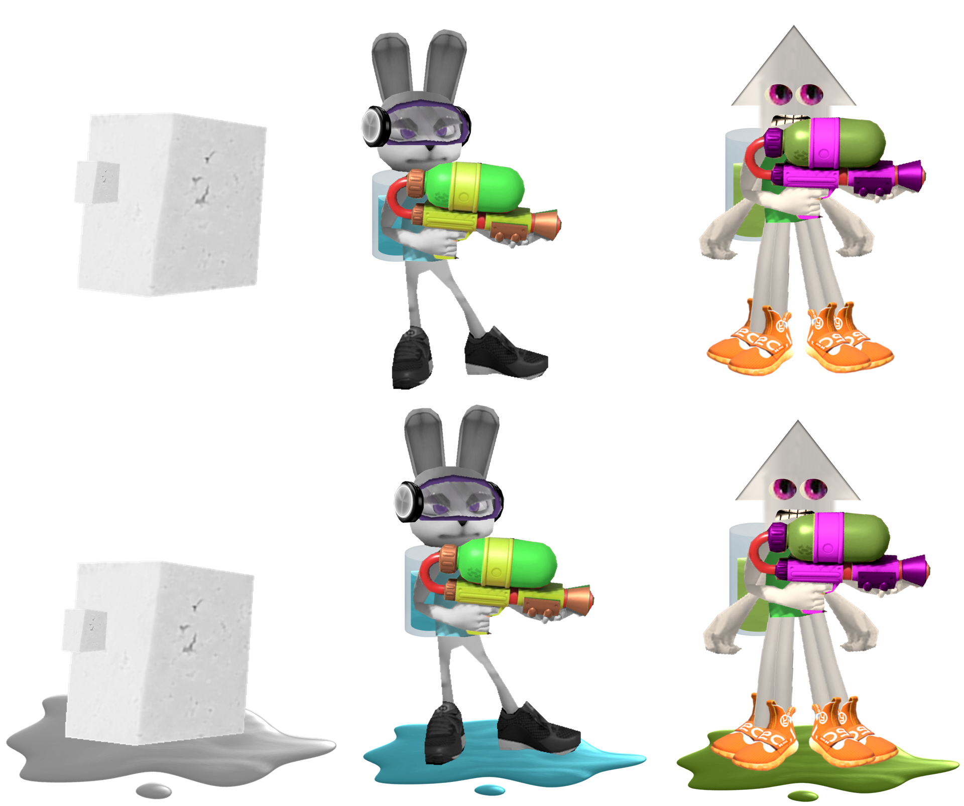 Splatoon Beta Characters by TheNightcapKing on DeviantArt