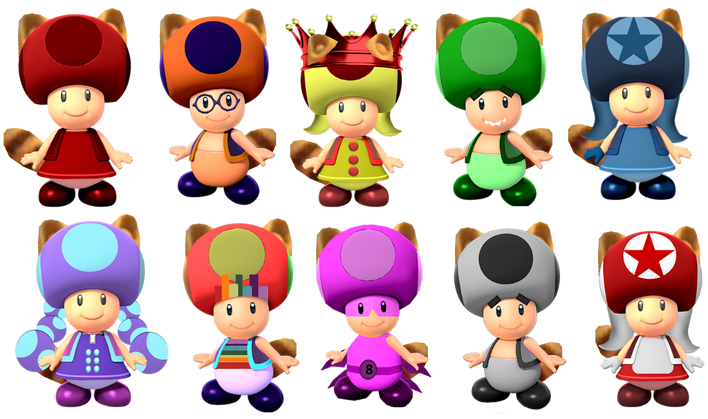 Request-Racoon Numbertoads by TheNightcapKing on DeviantArt
