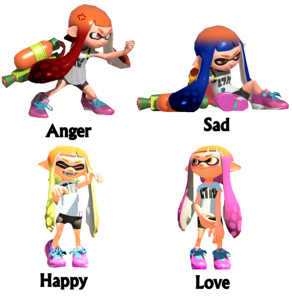 (Render) Inkling Emotions by TheNightcapKing on DeviantArt