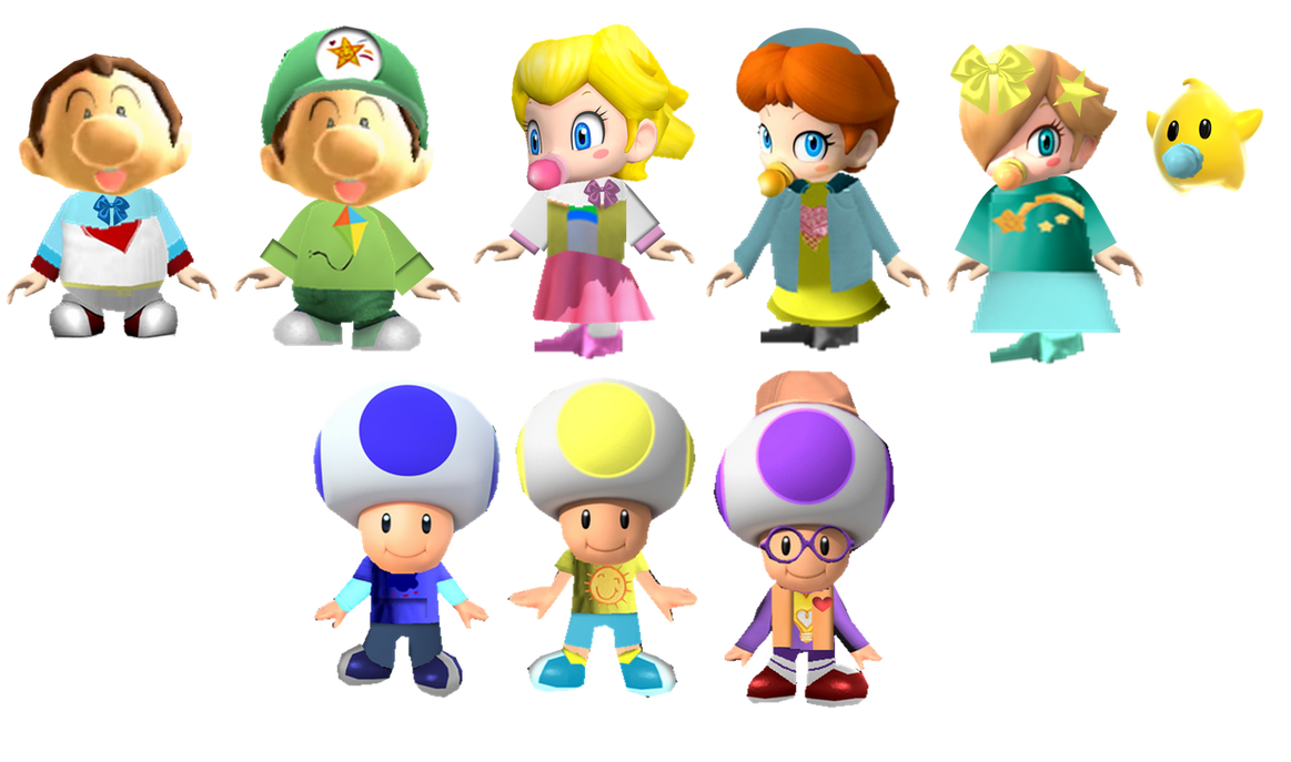 Request-Baby Care Mario Squad by TheNightcapKing on DeviantArt
