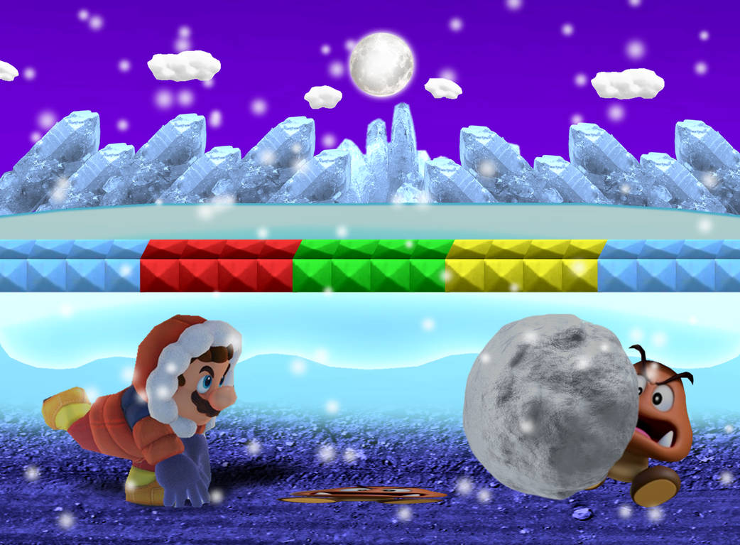 Mario Explores-Snow Land by TheNightcapKing on DeviantArt