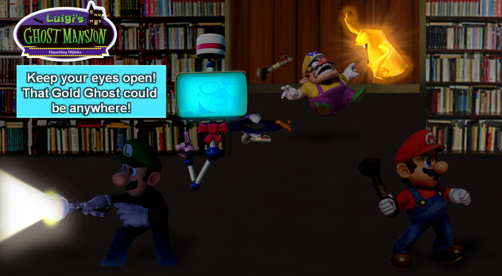 Nintendo Land-Luigi's Ghost Mansion by TheNightcapKing on DeviantArt