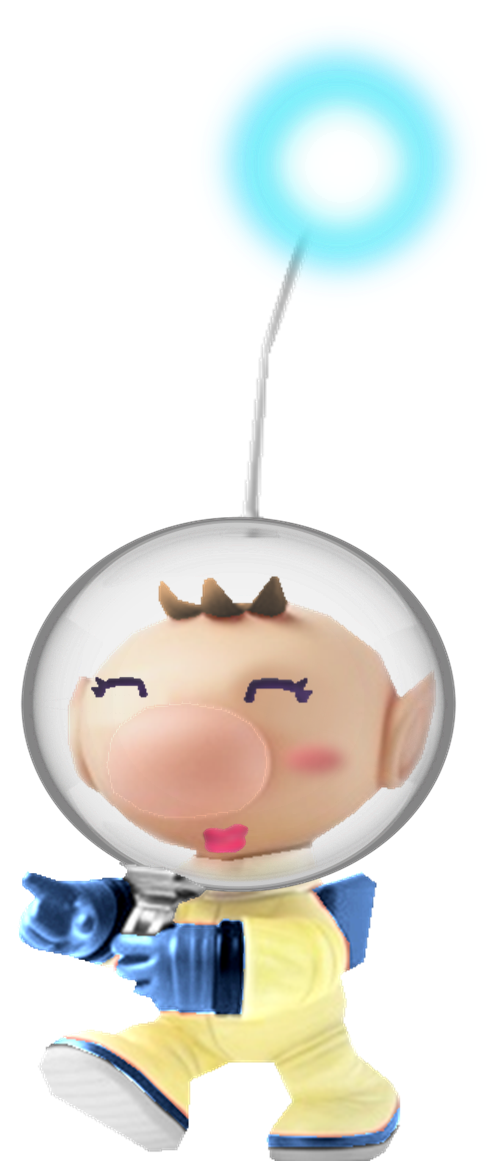 Render-Olimar's Wife (In a space Suit) by TheNightcapKing on DeviantArt