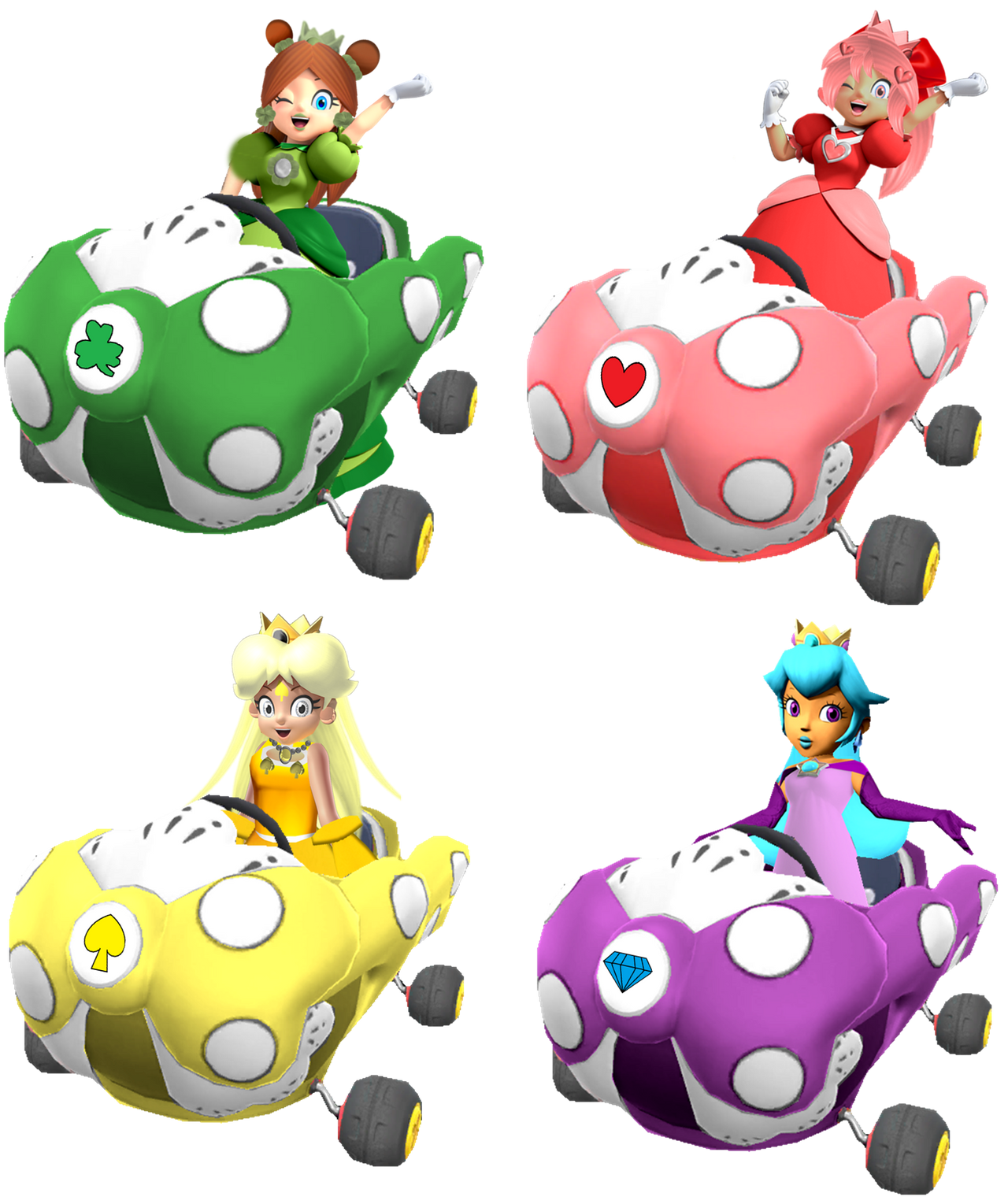 Princess Riding Kart Request-Kart Princesses by TheNightcapKing on DeviantArt