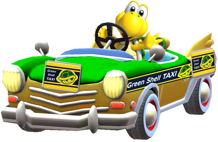 Render-Green Shell Taxi by TheNightcapKing on DeviantArt