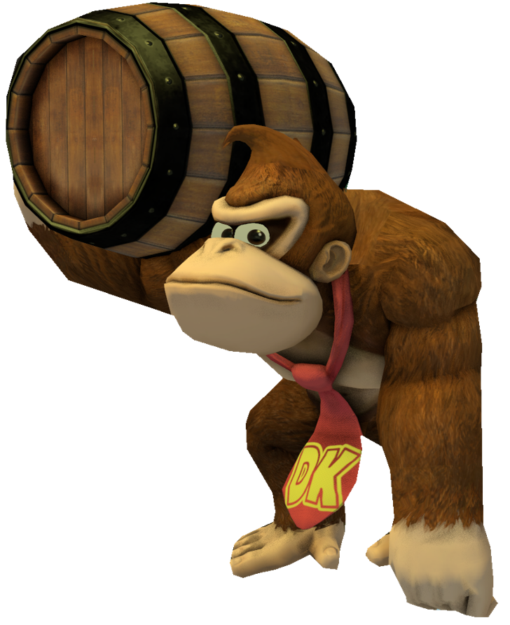 SFM-Donkey Kong holding a barrel by TheNightcapKing on DeviantArt
