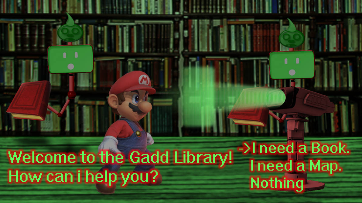 Library Support Library Mario Super Mario Concept-Gadd's Library by TheNightcapKing on DeviantArt