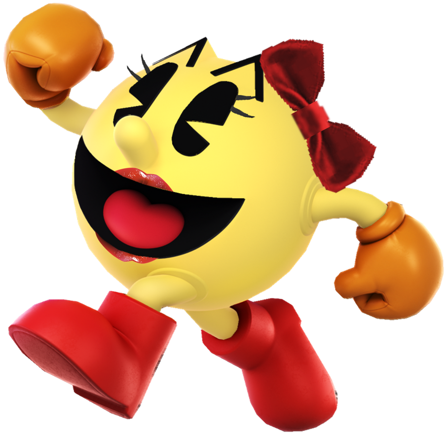 Render-Ms. Pac-Man by TheNightcapKing on DeviantArt