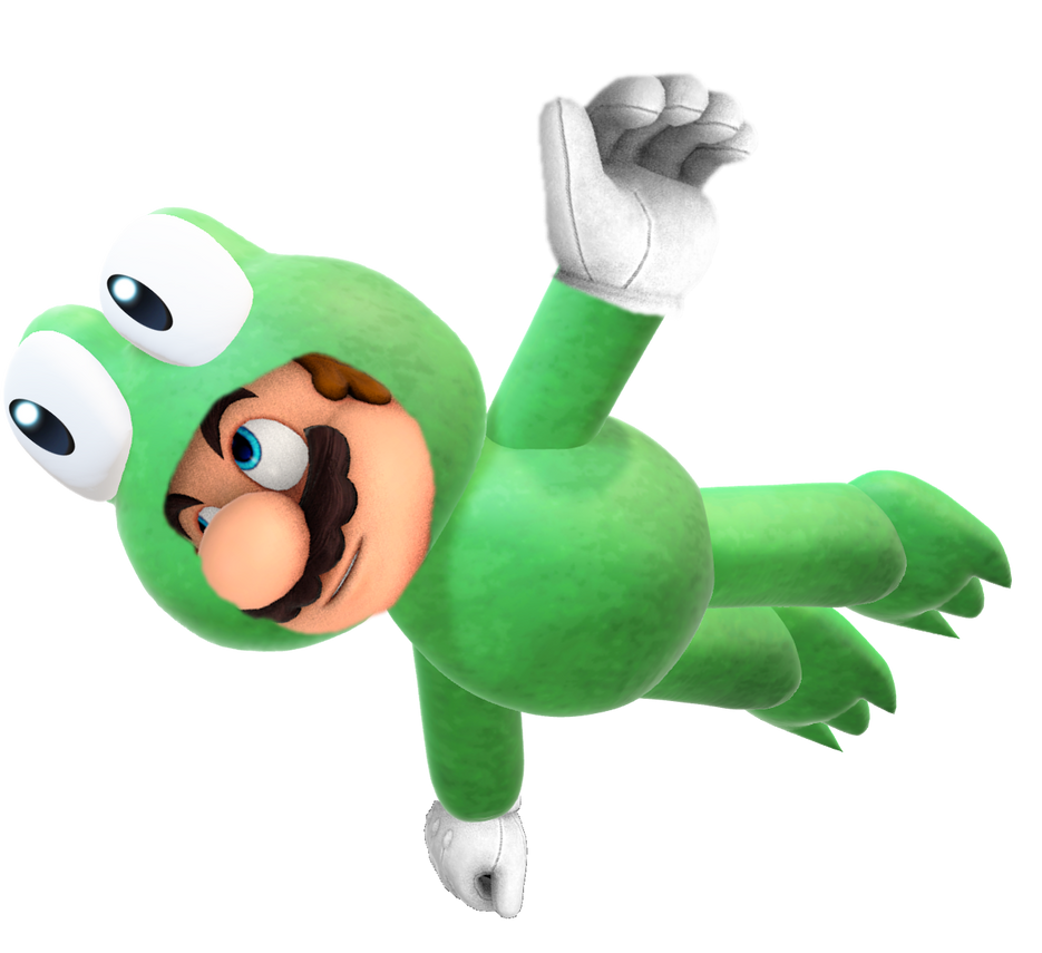 Render-Frog Mario by TheNightcapKing on DeviantArt