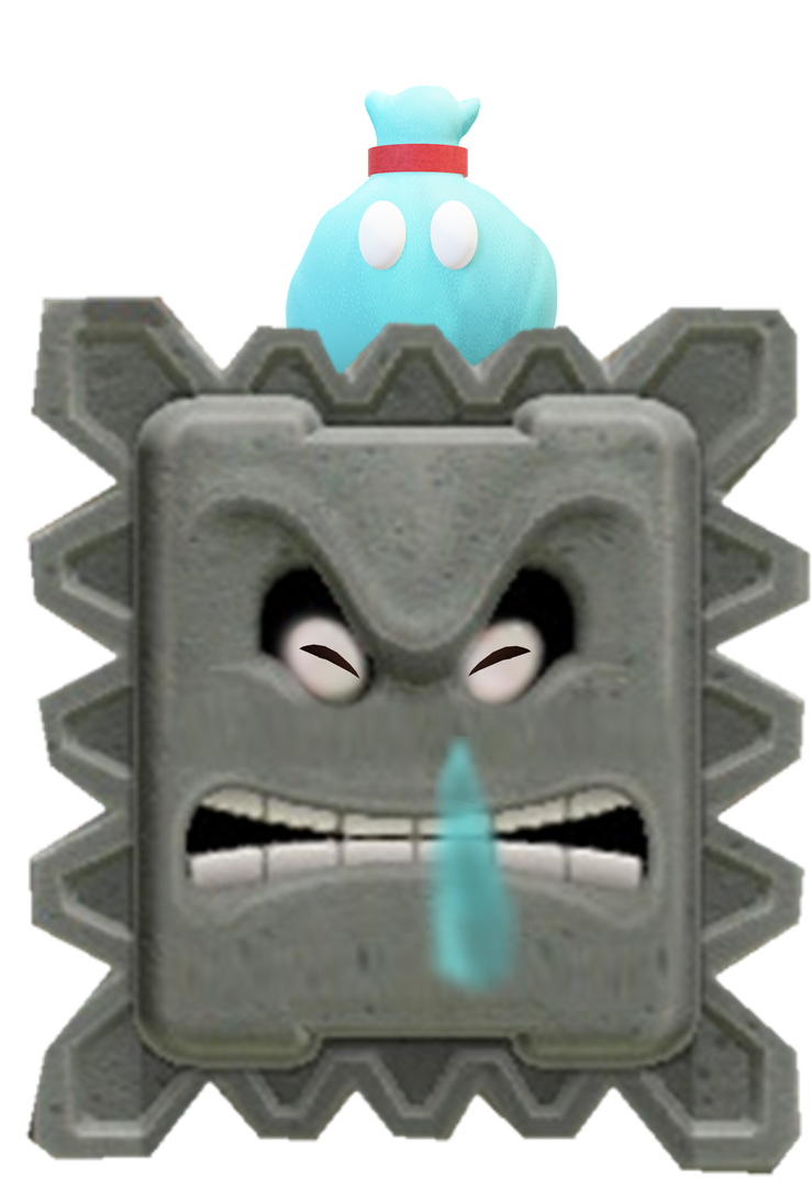 Render-Sniffle Thwomp by TheNightcapKing on DeviantArt