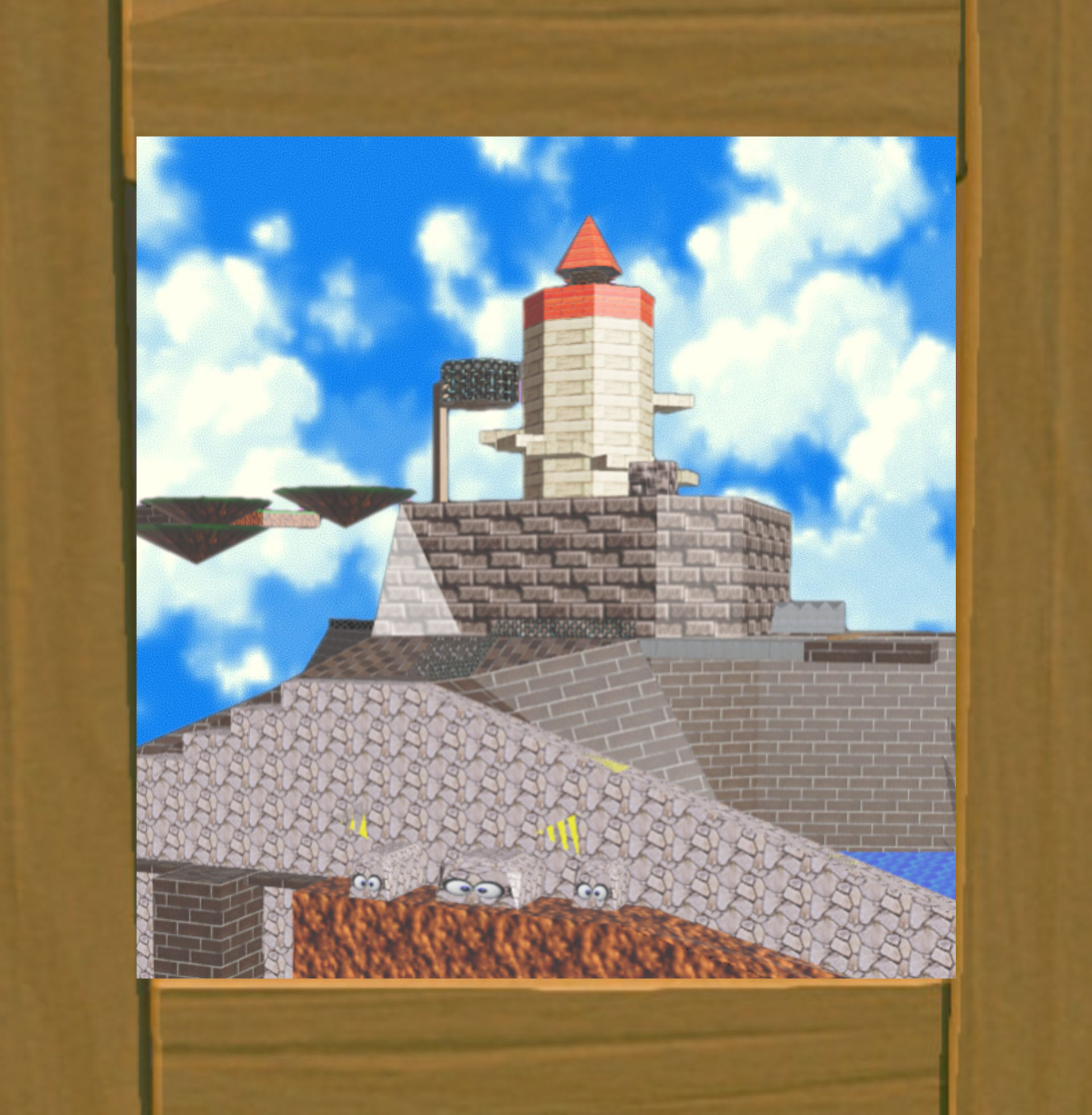 Whomp Texture SM64 Painting-Whomp's Fortress by TheNightcapKing on DeviantArt
