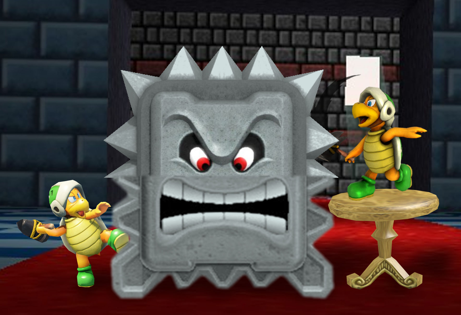 Scenario-Sharpening the Thwomps by TheNightcapKing on DeviantArt