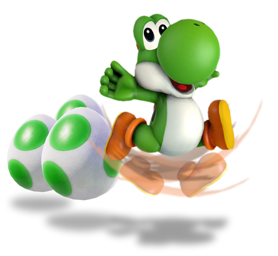 Smash Styled Render No.16-Yoshi by TheNightcapKing on DeviantArt