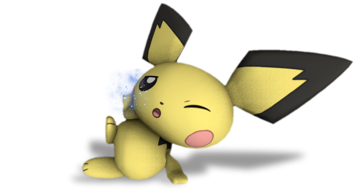 Smash Styled Render No.53Pichu by TheNightcapKing on DeviantArt