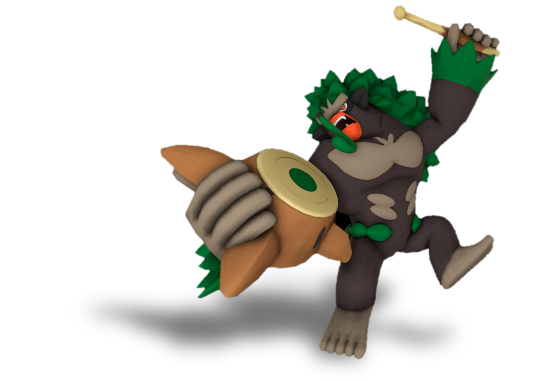 Smash Styled Render No.59-Rillaboom by TheNightcapKing on DeviantArt