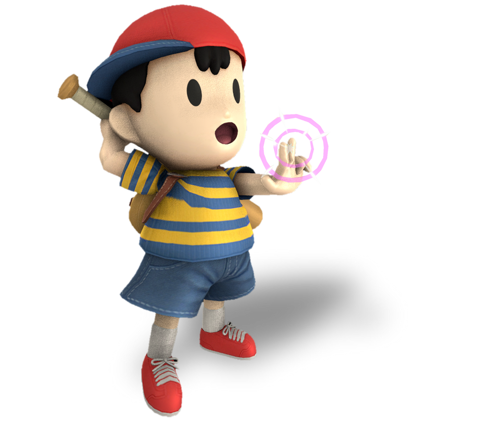 Smash Styled Render No.63-Ness by TheNightcapKing on DeviantArt