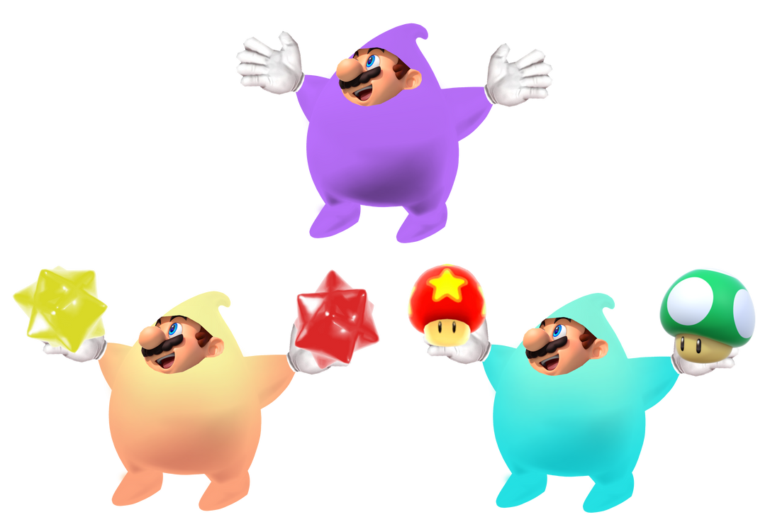 Render-Luma Mario by TheNightcapKing on DeviantArt