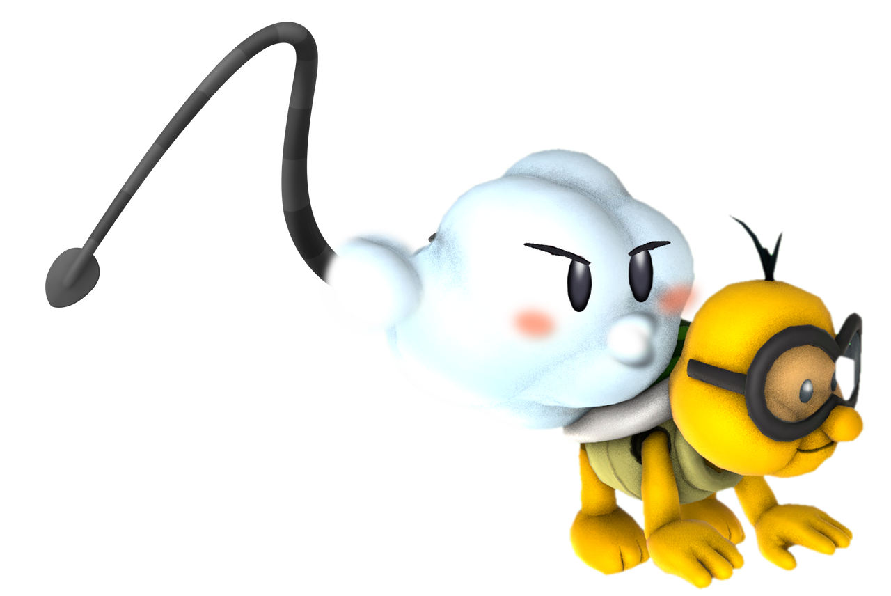 Lankitu Render-Reverse Lakitu by TheNightcapKing on DeviantArt