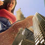 Giantess Christina Stomps in