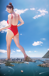 Giantess Rebecca Black - Passing by