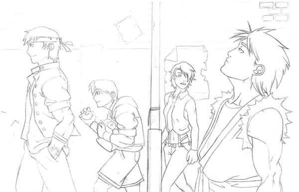 -KoF sketch- by DenAssakawa on DeviantArt
