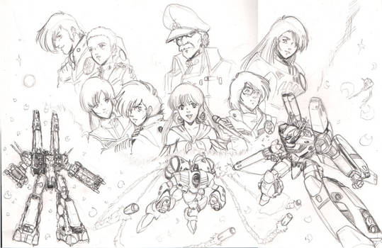Macross Portrait Collage