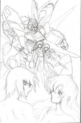 Gundam Destiny Pencils 1