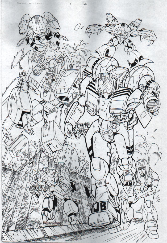 Robotech Cover Inks