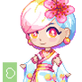 Adopt #10: Peach Kimono Girl [OPEN]