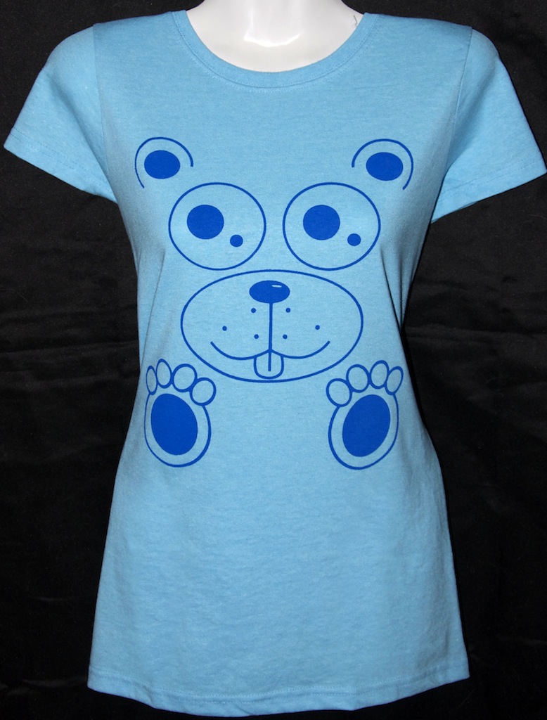 Fitted Blue Bear Tee