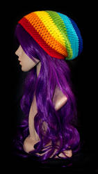 Rainbow Stripe Beanie