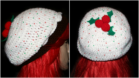 Figgy Pudding Cupcake Slouchy Beret