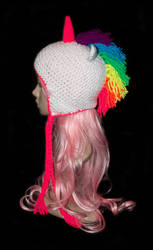 Sparkly Neon Unicorn Beanie