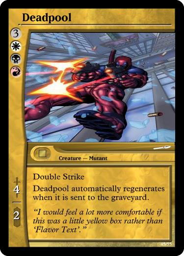 Deadpool Magic Card