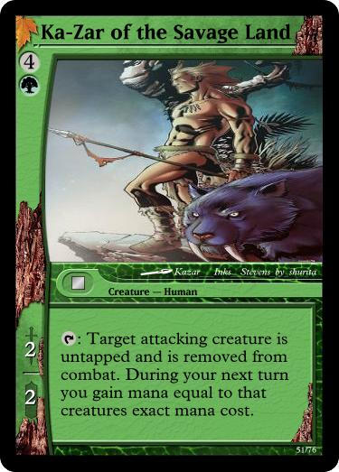 Kazar Key Ka-Zar Magic Card by WoodenOx on DeviantArt
