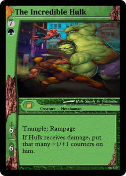 Incredible Hulk Magic Card