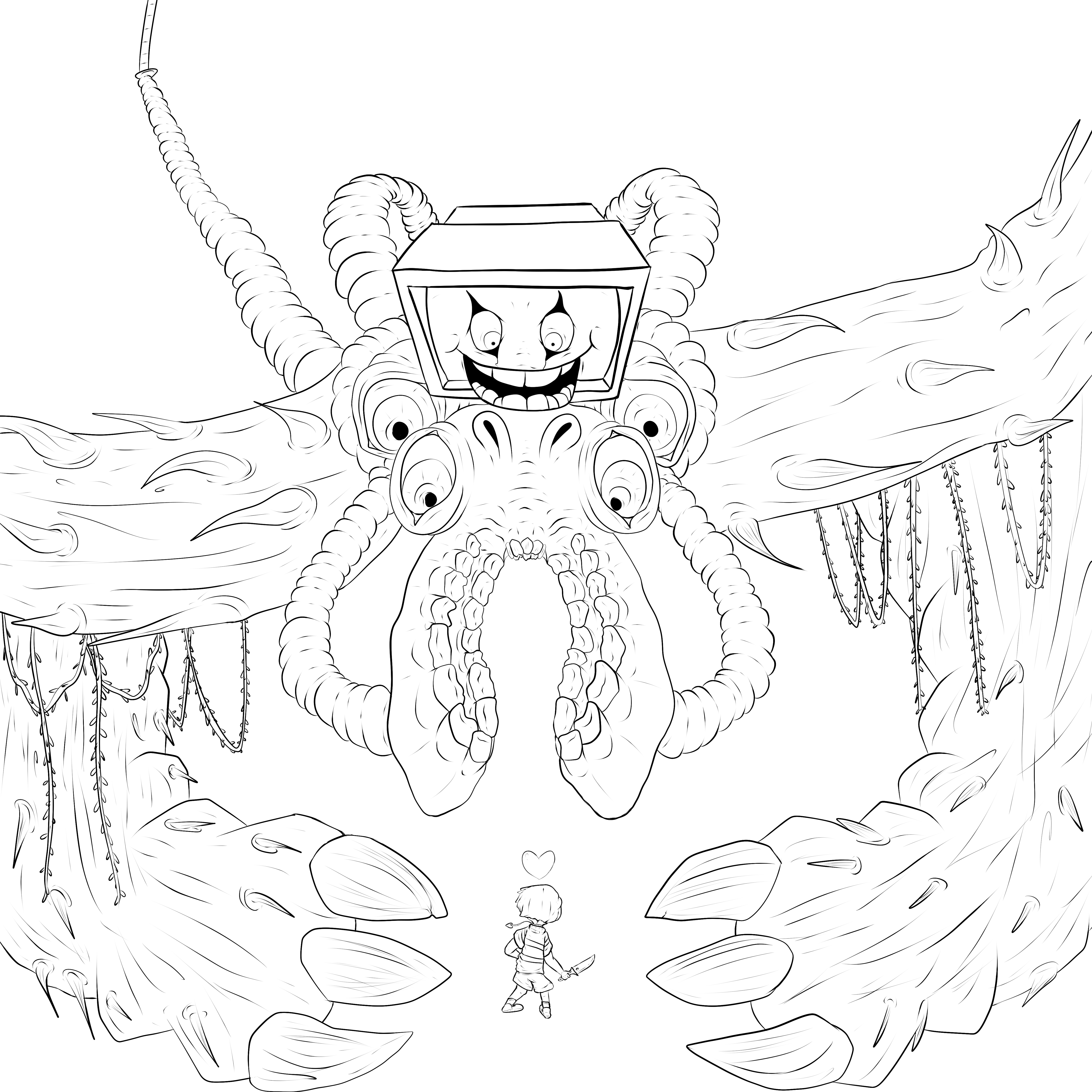 Drawing Omega Flowey's Face by zambranasebastian514 on DeviantArt